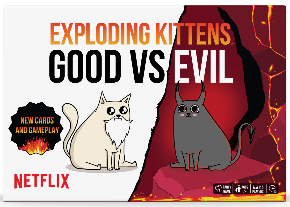 Exploding kittens (good vs evil)